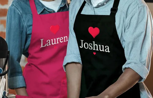 Vista 6 de 7th Hill Delantales personalizados para mujeres y hombres, delantal de chef personalizado, delantal de cocina personalizado con bolsillos