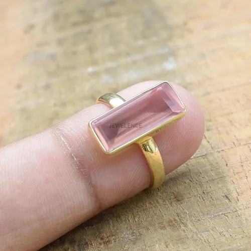 Vista 26 de Anillo de plata de ley maciza superpuesta de oro amarillo de 18 quilates para mujer, anillo de compromiso de plata esterlina, juego de bisel