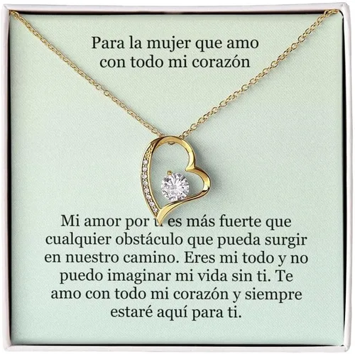 Vista 4 de Collar Amor por Siempre - for Ever Love- para la Mujer que amo con todo mi corazón