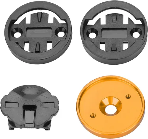Vista 4 de Soporte para computadora para bicicleta de carretera, cubierta superior para bicicleta, cronómetro, GPS, soporte para velocímetro (dorado) Bryton