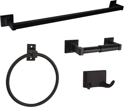 Vista 33 de Design House 544593 Millbridge Gancho Doble para Batas Resistente de Montaje en Pared Hardware de Baño Negro Mate
