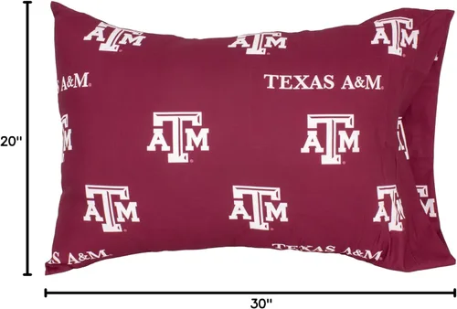 Vista 113 de Everything Comfy Arkansas Razorbacks - Par de fundas de almohada, estándar, 20 x 30 pulgadas, incluye 2 fundas de almohada