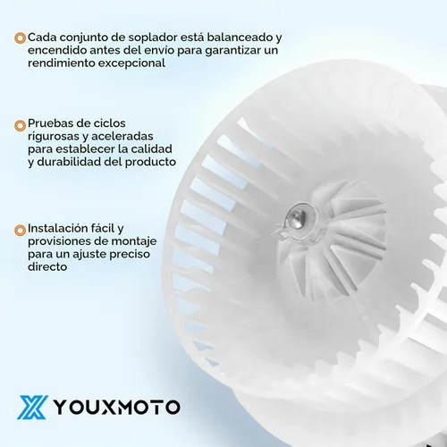 Vista 4 de 700175 Conjunto de motor del ventilador de calentador de CA para Nissan Frontier 2005-2021, para Pathfinder 2005-2012, para Nissan Xterra 2005-2015