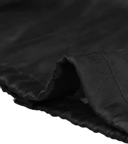 Vista 5 de Allegra K Chaqueta de malla transparente para mujer, manga larga, dobladillo con cordón y botones, recortada