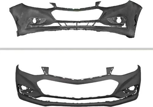 Vista 7 de Cubierta de parachoques delantero de repuesto para Cruze LS L LT Premier LTZ Sedan 4 puertas 2016 2017 2018, negro