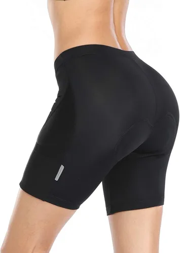 Vista 2 de Santic Women's Bike Shorts with Padded Cycling Quick Dry Breathable Side Pockets