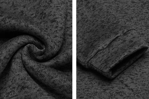 Vista 5 de COOFANDY Sudadera térmica de punto casual para hombre