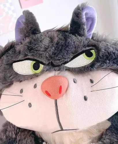 Vista 5 de 12 Inch Lucifer Plush Cat, Cinderella Movie Character Lucifer Stuffed Animals, Lucifer Plush, Multicolor