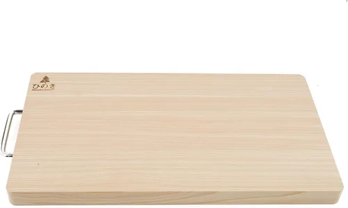Vista 6 de BOUMBI Hinoki - Tabla de cortar reversible de madera con mango de metal (13.6 x 8.4 x 1.05 RM_S)