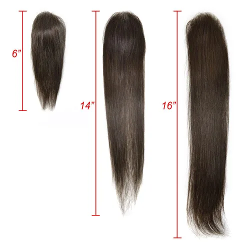 Vista 5 de Unidad de reemplazo de parche para cabello calvo en V de piel fina para línea capilar – 100% Remy humano transparente piel tupé sistemas frontales