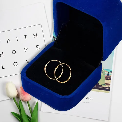 Vista 6 de Aretes de aro pequeños con relleno de oro de 18 quilates para mujeres y hombres, aretes de aro de tubo sin fin, ligeros y pequeños hechos a mano