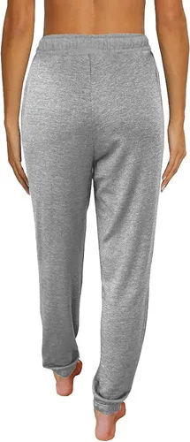 Vista 3 de Pantalones de yoga holgados para mujer, de cintura alta, con bolsillos, ropa deportiva, pantalones deportivos para entrenamiento