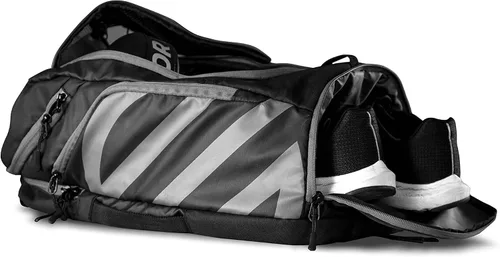 Vista 6 de Sanabul Combat Gear Pack - Mochila deportiva para gimnasio, con varios compartimentos, Jiu Jitsu y bolsa de boxeo, color negro y gris