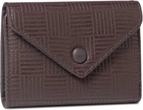Vista 2 de Daisy Rose Trifold RFID - Cartera de cuero vegano de PU para tarjetero, organizador pequeño
