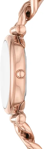 Vista 3 de Fossil Carlie - Reloj de cuarzo de acero inoxidable de tres manecillas para mujer