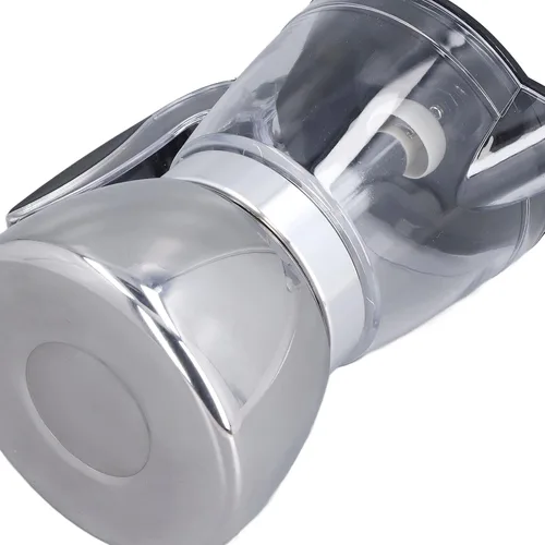 Vista 6 de Cafetera de acero inoxidable de 6 tazas con tapa de ABS transparente, cafetera duradera para uso doméstico y exterior