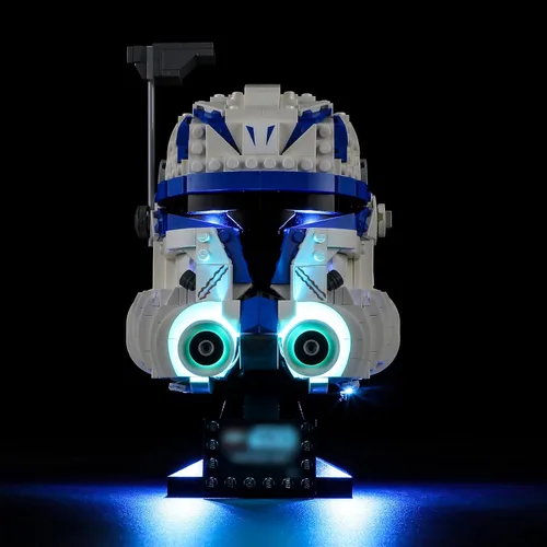 Vista 4 de ManKiaPro Kit de iluminación de luz LED para Lego 75349 Star Wars Capitán Rex casco de bloques de construcción (solo luces, sin juego de Lego)