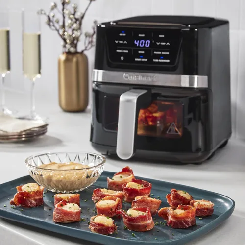 Vista 4 de Cuisinart Freidora de Aire, Cesta Compacta de 2.6 Cuartos con 3 Funciones de Cocina para Freír al Aire, Asar y Hornear, 3 Ajustes Preestablecidos