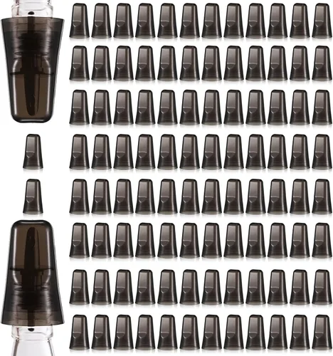 Vista 16 de Chengu 24 fundas para botellas de licor, cubiertas de boquilla para botellas, dispensador universal de vertido, tapas de boquilla de goma