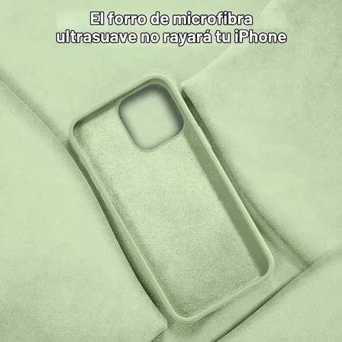 Vista 6 de Vooii Funda compatible con iPhone 14, silicona líquida de alta calidad, forro de microfibra suave antiarañazos, ultra delgada, a prueba de golpes