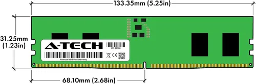 Vista 7 de A-Tech 8GB DDR5 4800MHz PC5-38400 CL40 UDIMM 1.1V sin ECC sin búfer DIMM 288-Pin PC de escritorio PC/computadora RAM módulo de actualización