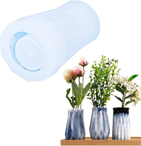 Vista 10 de Cayway Moldes de silicona para florero, moldes de resina para florero, moldes de silicona para preservación de flores, manualidades 3D hechas a mano