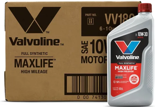 Vista 45 de Valvoline - Aceite de alto millaje 150 K con MaxLife Plus Technology, SAE 5W-20, 1 cuarto de galón