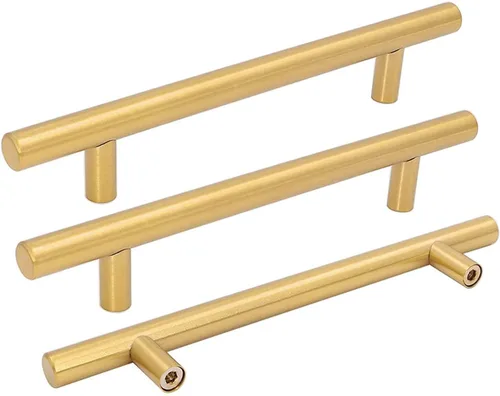 Vista 10 de Goldenwarm LS201GD76 - tiradores de cajón de armario, cocina, color dorado