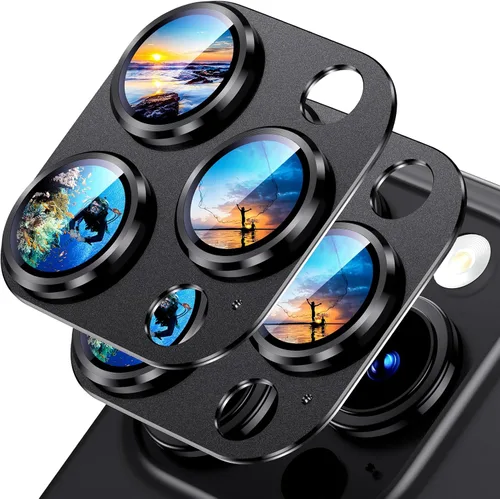 Vista 31 de Uyiton Compatible con iPhone 17 Protector de Lente de Cámara - [No es Fácil de Romper][Fuerte Adsorción][Compatible con Fundas] Protector de Cámara