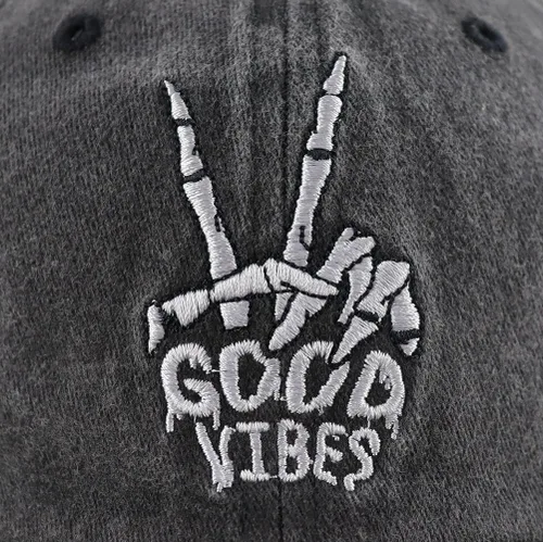 Vista 4 de Skeleton Hand Hat for Men Women, Funny Adjustable Cottom Embroidered Skull Finger Baseball Cap