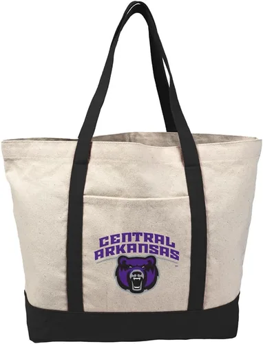 Vista 324 de Campus Lab Bolsa de lona con logotipo primario colegiado con bolsillo externo, bolsa de hombro reutilizable para ir de compras, playa Águilas A&m