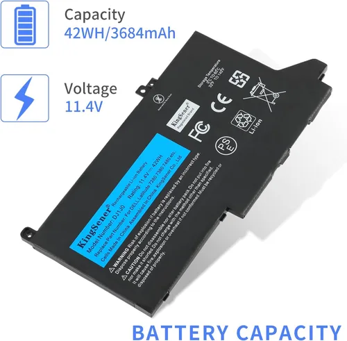 Vista 5 de DJ1J0 - Batería de repuesto para Dell Latitude 7280 7290 E7280 E7290 13 7380 7390 E7380 E7390 14 7480 7490 E7480 E7490 Series DJ1JO P28S P28S P28S