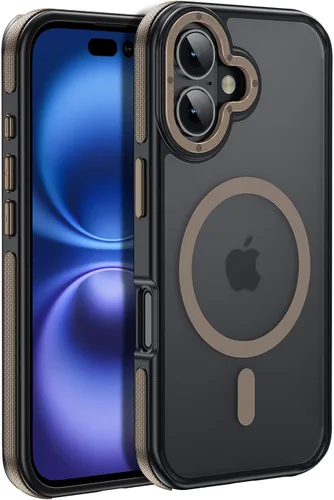 Vista 106 de Funda magnética para iPhone Air con protector de lente de cámara, protección grado militar de 10 pies, compatible con funda MagSafe Slim para iPhone