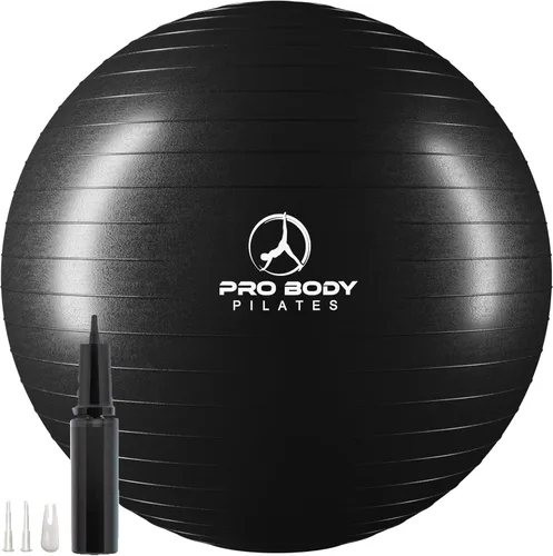 Vista 16 de ProBody Pilates Pelota de Ejercicio - Bola de Balance de Varios Tamaños de Grado de Gimnasio para Fitness, Yoga, Entrenamiento, Embarazo y Terapia