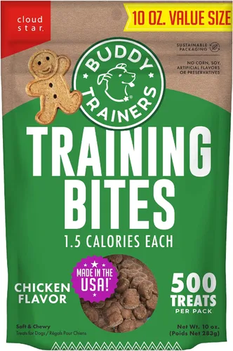 Vista 8 de Buddy Biscuits Trainers Training Bites - Golosinas suaves y masticables para perros, carne de res, bolsa de 10 onzas (paquete de 2)