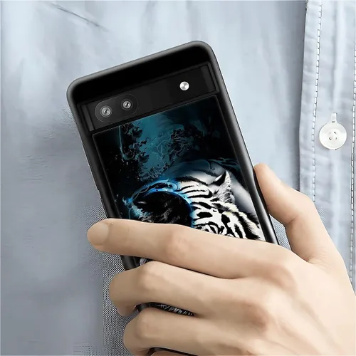 Vista 318 de Compatible con Google Pixel 4A 5G Mobile Case Creative Acrylic Panel trasero Silicona Protección Grip especialmente diseñado para Google Pixel 4A 5G