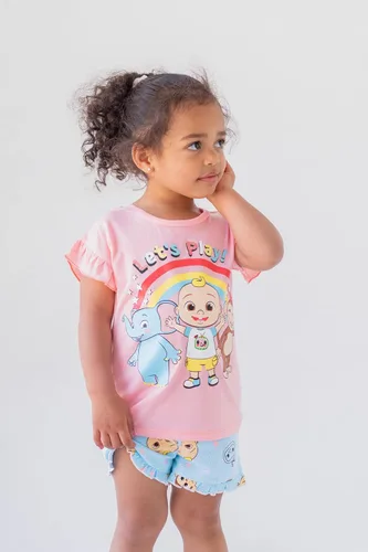 Vista 2 de CoComelon JJ - Conjunto de camiseta y pantalones cortos