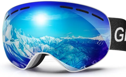 Vista 8 de OTG Ski Goggles PRO, Frameless 100% UV Protection Anti Fog Ski Goggles Men, Snowboard Goggles Men/Women/Adult/Youth