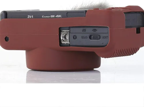 Vista 4 de Pocoukate Funda para cámara Sony ZV-1, ZV1, funda para cámara digital, antiarañazos, ajuste delgado, suave, con protector de pantalla para Sony ZV-1