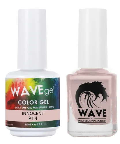 Vista 46 de WAVEGEL - Juego dúo de gel y esmalte de uñas a juego - Colección Simplicity - #P109 Blizzard I 0.5 onzas