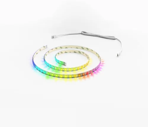 Vista 8 de Twinkly Línea - Kit de extensión adhesivo controlado por aplicación + tira de luz LED magnética con LED RGB (16 millones de colores). Extensible.