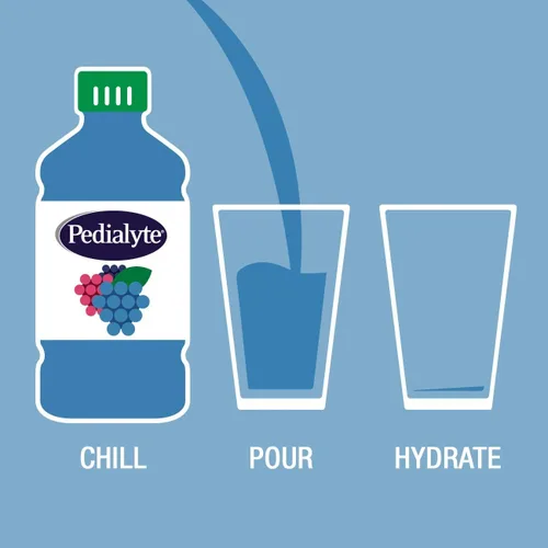 Vista 8 de Pedialyte Advanced care, solución oral de electrolitos, 0.26 gal, 8 unidades, 1, 1