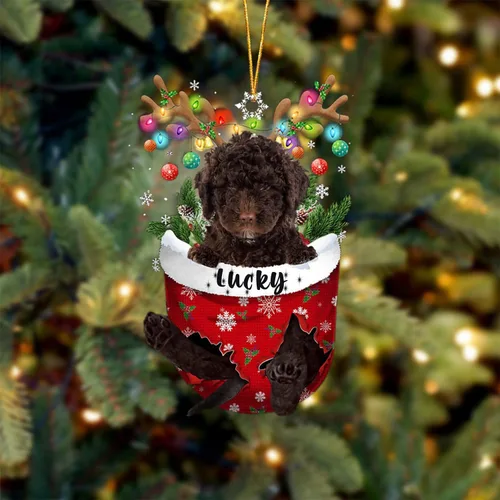 Vista 85 de Adorno de Navidad personalizado para perro Airedale Terrier en bolsillo de nieve, adorno para árbol de Navidad, idea de regalo para amantes