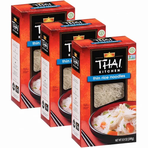 Vista 10 de Thai Kitchen Fideos de arroz finos sin gluten, 8.8 onzas