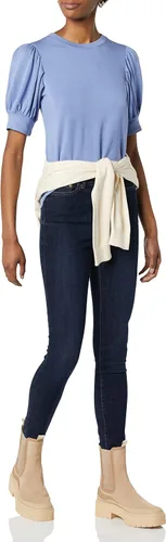 Vista 3 de Daily Ritual - Blusa de tela de toalla muy suave con mangas abullonadas
