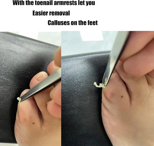 Vista 7 de Cuchillo de pedicura, herramientas para uñas encarnadas, reposabrazos inclinado para uñas, utilizado para removedor de cutículas de uñas, callo