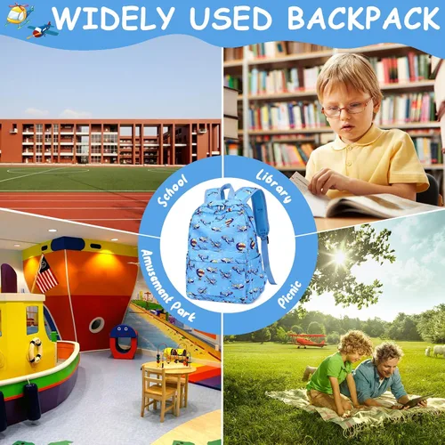 Vista 6 de CAMTOP Mochila preescolar para niños, mochila de jardín de infantes, mochila escolar, M
