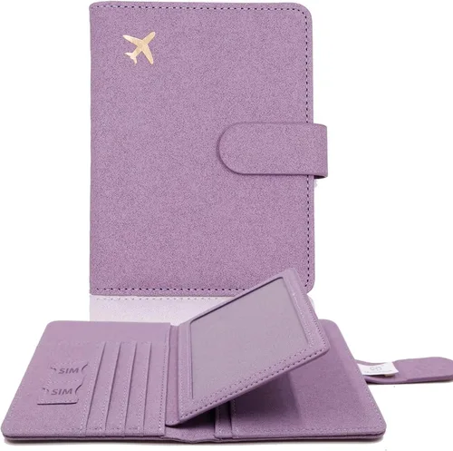 Vista 38 de Melsbrinna - Funda para pasaporte, ranuras para tarjetas, bonita funda para pasaporte para mujeres/hombres, resistente al agua con bloqueo RFID