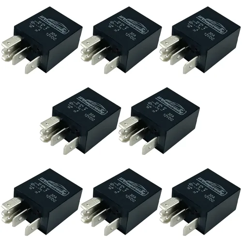 Vista 5 de Relé de arranque multiusos Spst de 12vdc 30amp de 4 pines, relés de reemplazo automotriz