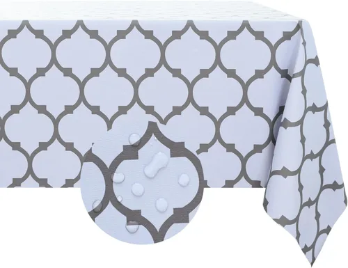 Vista 10 de Romanstile Mantel cuadrado de vinilo de verano, mantel de plástico impermeable a prueba de aceite, para exteriores, mantel de vinilo resistente